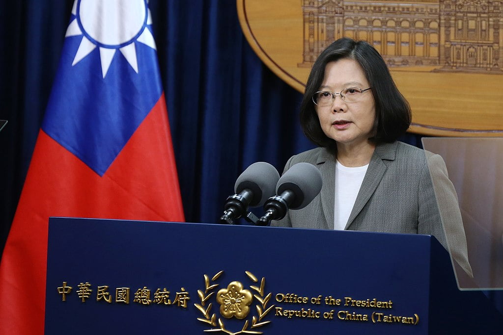 Taiwain, led by President Tsai Ing-wen, is considering boosting its civil defence in wake of the invasion of Ukraine. (Picture: Office of the President, Republic of China (Taiwan), Wikimedia Commons – CC BY 2.0 https://bit.ly/3GoaGm5) : Office of the President, Republic of China (Taiwan), Flickr