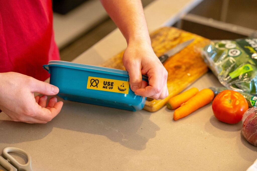 Use It Up Tape from Ozharvest identifies food that needs eating first. : Ozharvest cc 2.0