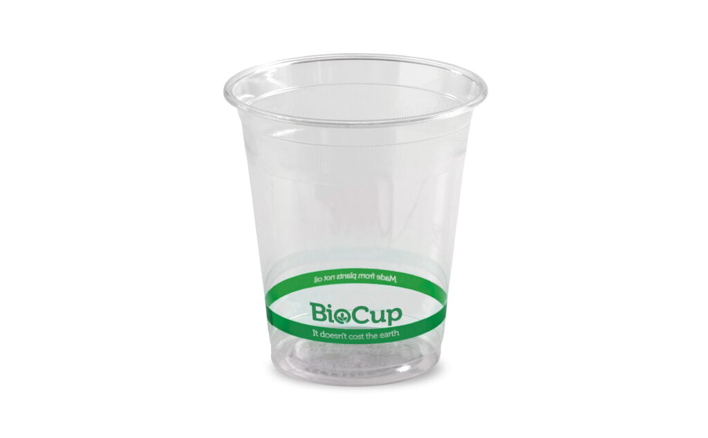 This cup looks and behaves like plastic, but is made from plants. : Craig Cranko (BioPak) All rights reserved