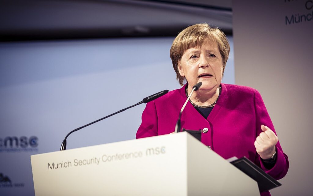 During Angela Merkel’s tenure as German Chancellor, the country enacted and refined harsh laws targeting online speech.(Kuhlmann, MSC, Wikimedia Commons) : Kuhlmann, MSC, Wikimedia Commons CC BY 4.0