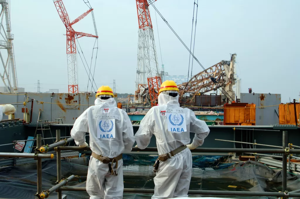 Using the treated water onsite to mix concrete that can be used to expand Fukushima’s seawall  should be given more consideration if the water is truly safe. : Greg Webb / IAEA CC BY-SA 2.0