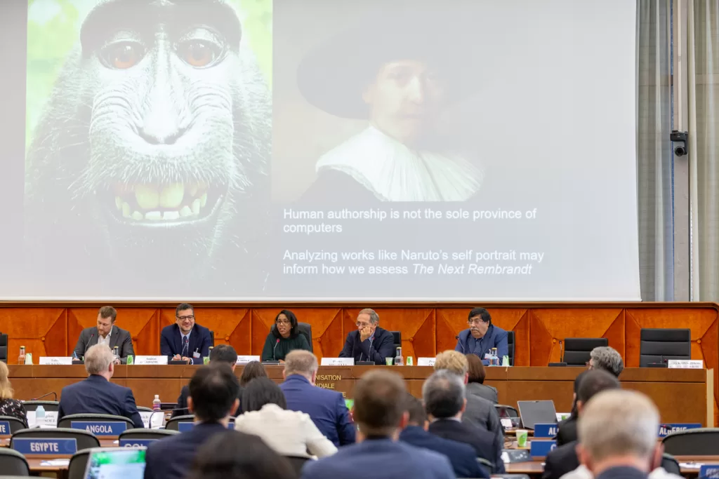 The new laws adapts with the evolving technology : “Conversation on IP and AI” Conference: Copyright Panel by WIPO is available at https://bit.ly/3Kim7yF CC BY-NC-ND 2.0