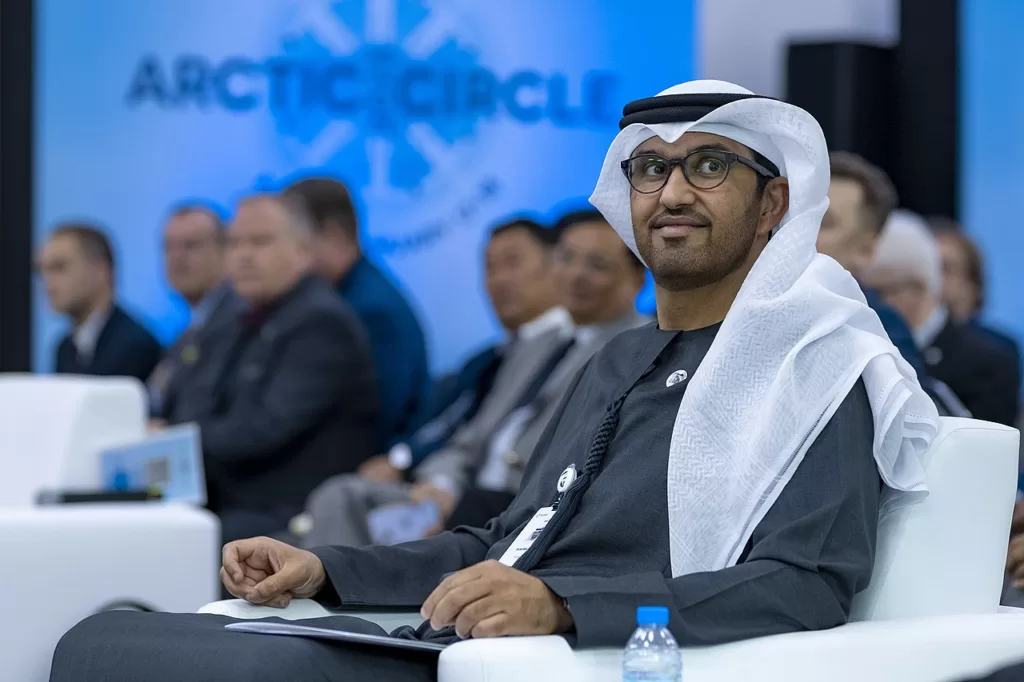 Sultan al Jaber, the United Arab Emirates’ COP28 President-Designate, will be helming complicated discussions in November. : Arctic Circle, Flickr CC BY 2.0 DEED (https://creativecommons.org/licenses/by/2.0/)