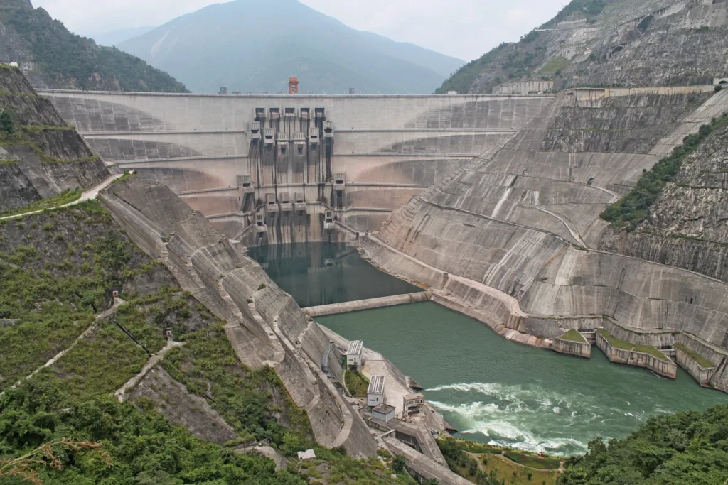 Dam construction on the upper Mekong River in China (such as the Xiaowan Dam pictured here) has sparked protests from downstream neighbours. : Guillaume Lacombe/Cirad via Flickr https://bit.ly/49WYQ0b CC-BY-2.0