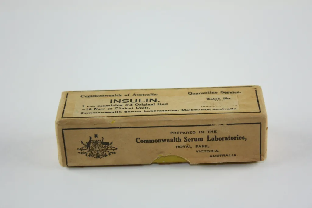 In the 1920s, insulin became the mass-produced treatment for millions suffering a disease that until then had no effective remedy. : Museums Victoria http://bit.ly/3TWuDsP CC-BY-4.0