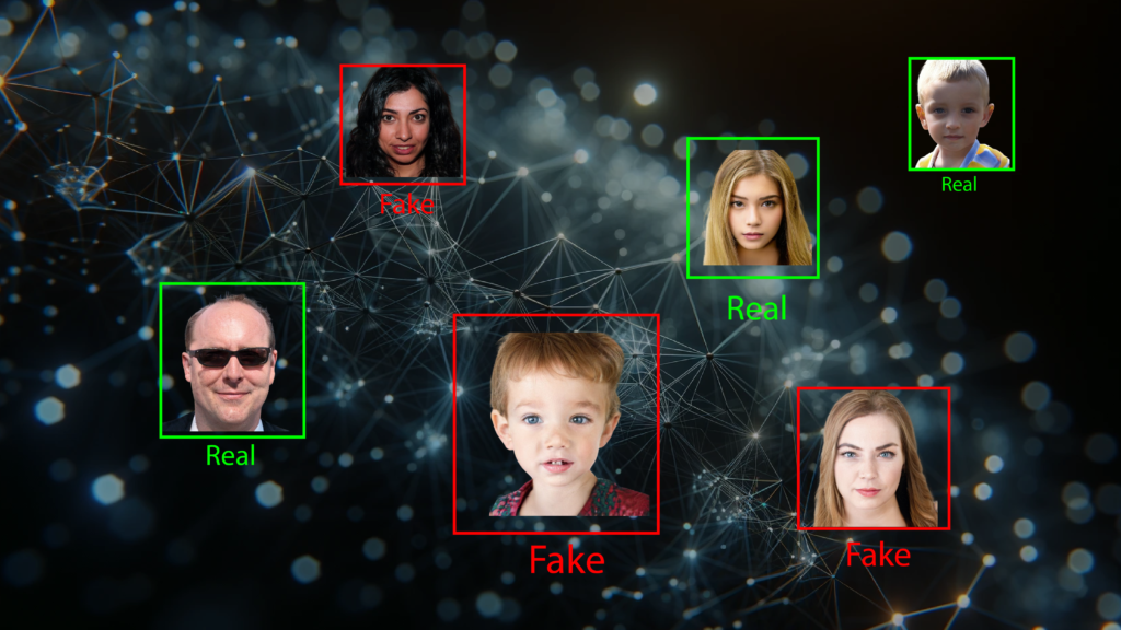 As the digital landscape evolves, the battle against deepfakes has ushered in a new era of detection methods : Photo provided by the author. Single images via Tero Karras, Samuli Laine and Timo Aila (NVIDIA) CC by 2.0