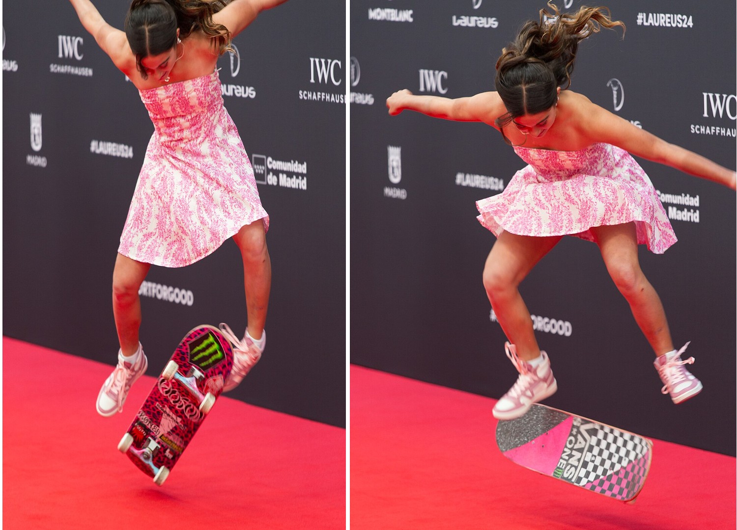 Olympic hopeful Arisa Trew, age 14, arrives at the 25th Laureus World Sports Awards ceremony in April where she won Action Sportsperson of the Year. : Barcex CCBY4.0