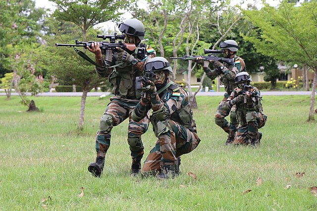 The army is one of the largest employers in India. A large portion of the defence budget goes to salaries and pensions. : Indian Army Wikimedia Commons