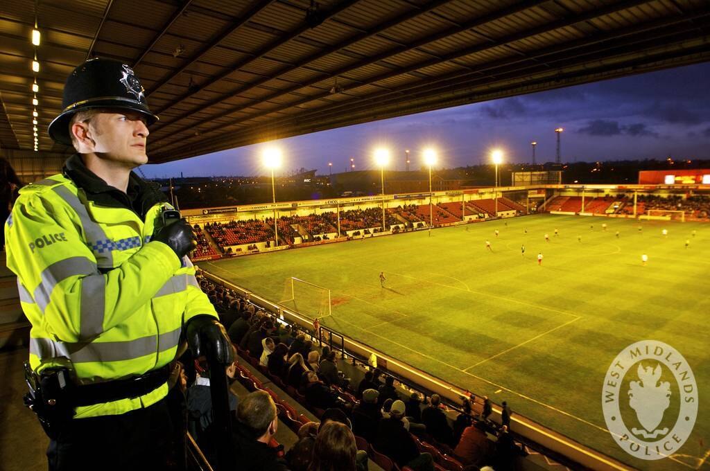 With the English football season kicking off in August, policing at matches in England can adapt to new methods. : West Midlands Police CCBY2.0