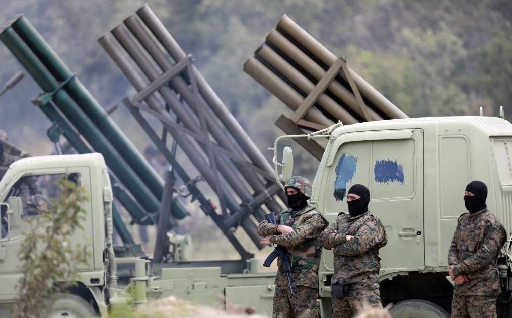 Hezbollah fighters stand in front of a missile battery. Hezbollah’s August 25 attack on Israel used rockets with small warheads and limited range, meaning it was largely a symbolic gesture. : Tasnim News Agency CC BY 4.0