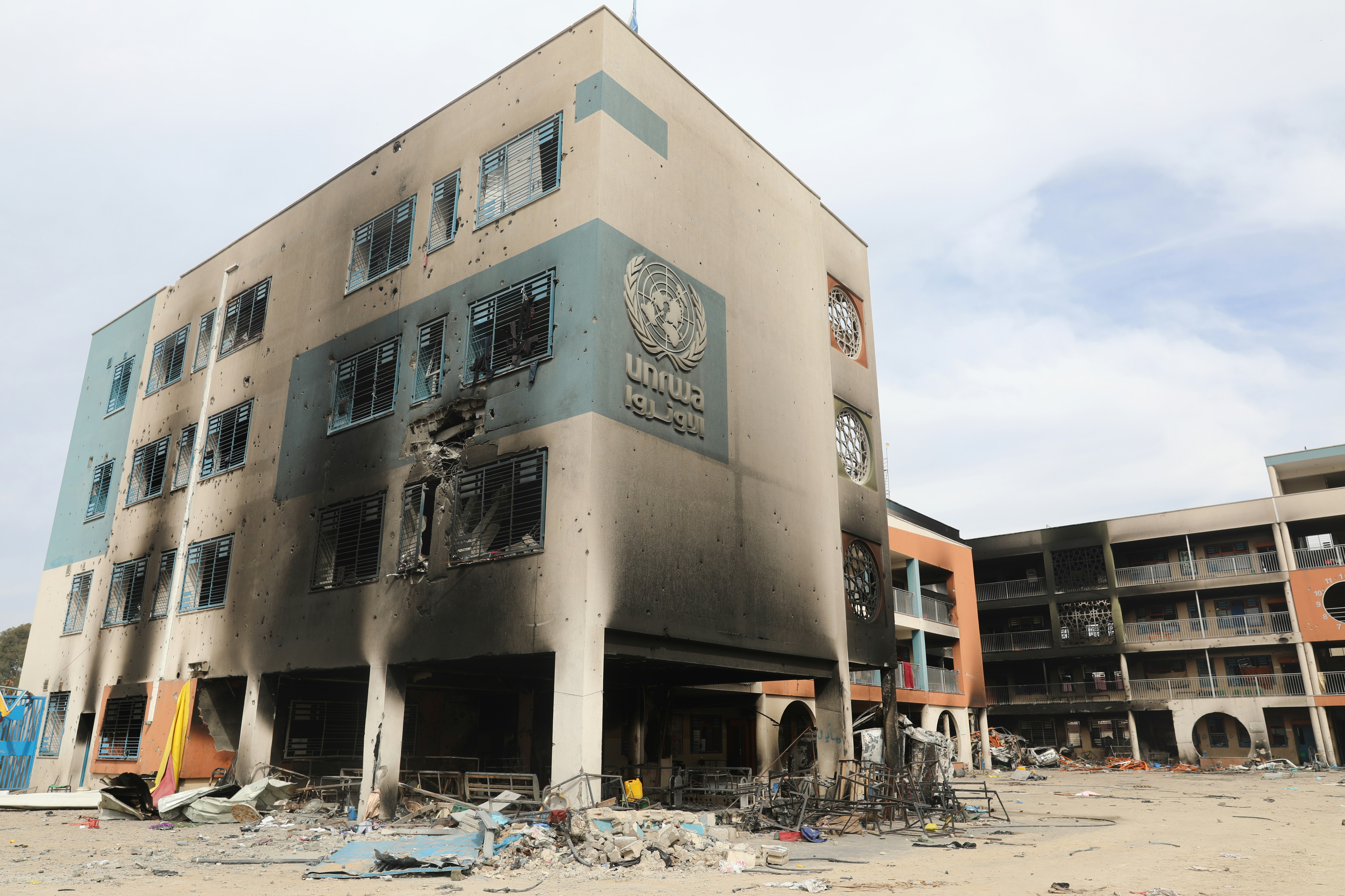 The sheer pace of the killing in Gaza prevents the collection of pristine casualty data in real time. : UNRWA building in Gaza, October 1, 2024, by khalid kwaik via Unsplash https://tinyurl.com/25szbu3a