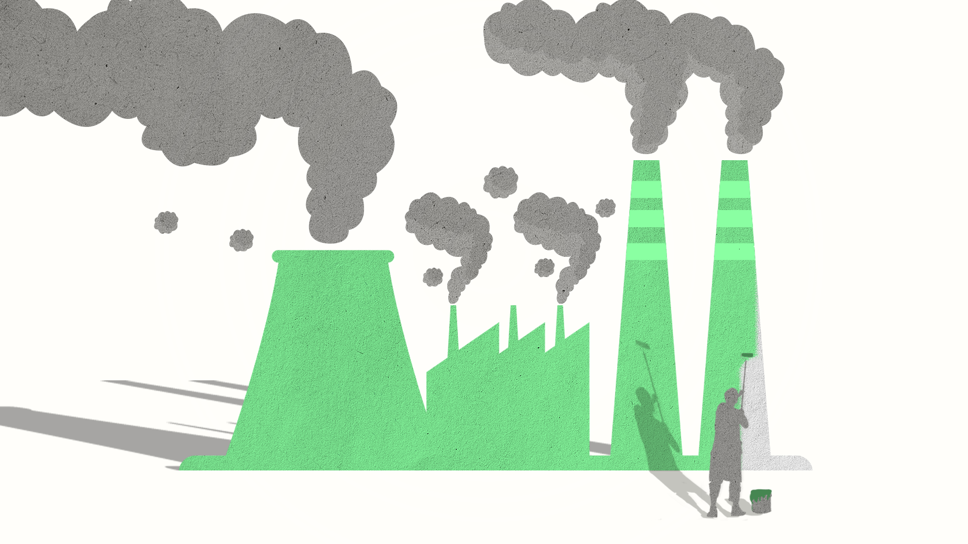 Enforcement against greenwashing has been ramped up in recent years with many notable brands being found out and fined. : Illustration by Michael Joiner, 360info, image via Luz Eugenia Velasquez on vecteezy.com CC BY4.0