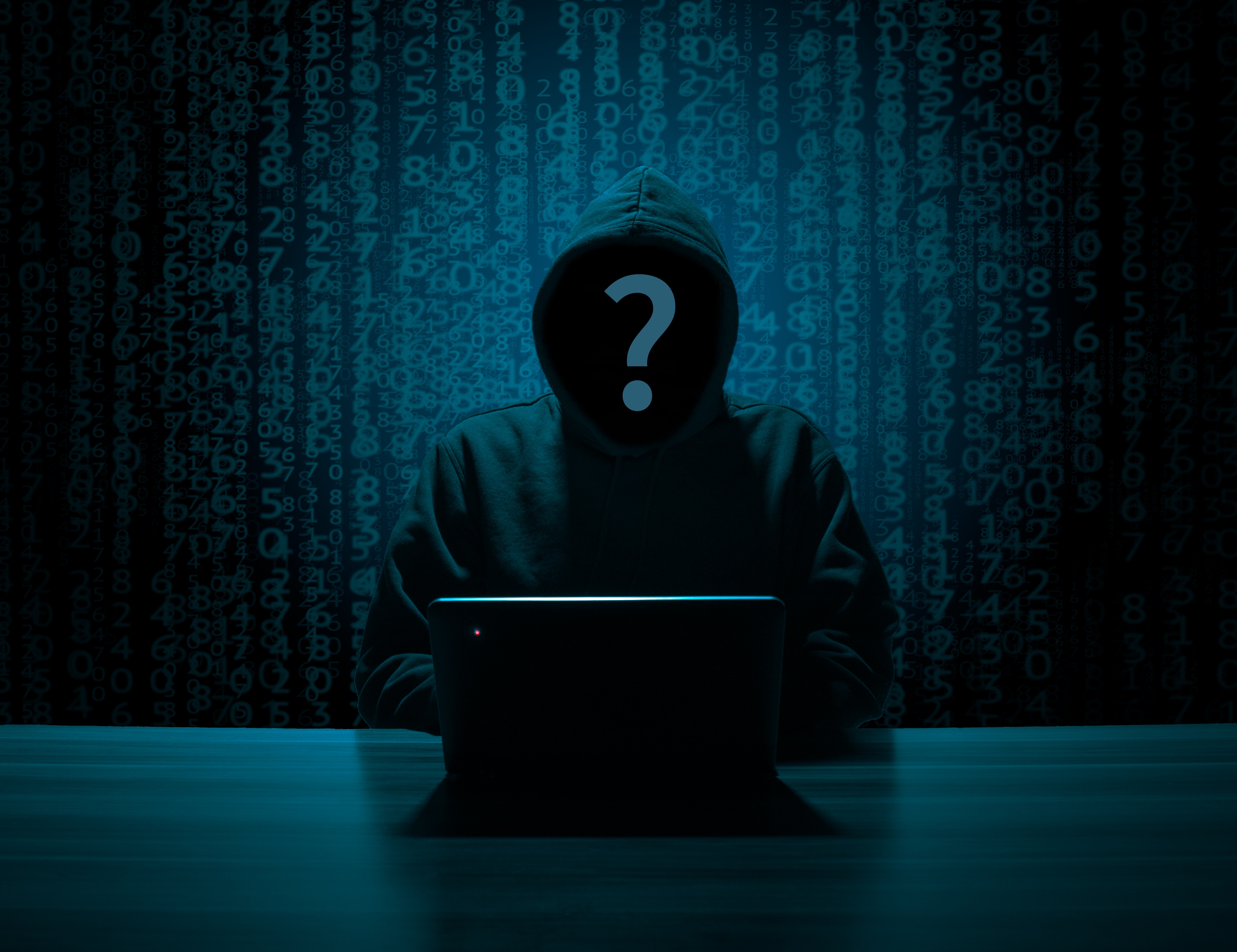 Cybercriminals often target human psychology. : available at https://pixabay.com/de/photos/hacker-silhouette-hacken-hack-3342696/ CC0 1.0